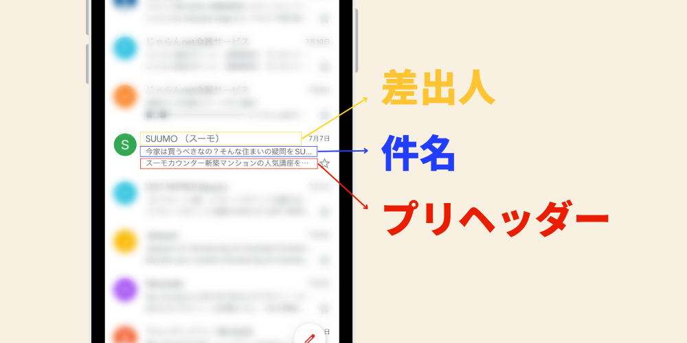 GmailのPC版では件名と合わせて全角81文字前後、スマホ版では全角17文字程度となります。