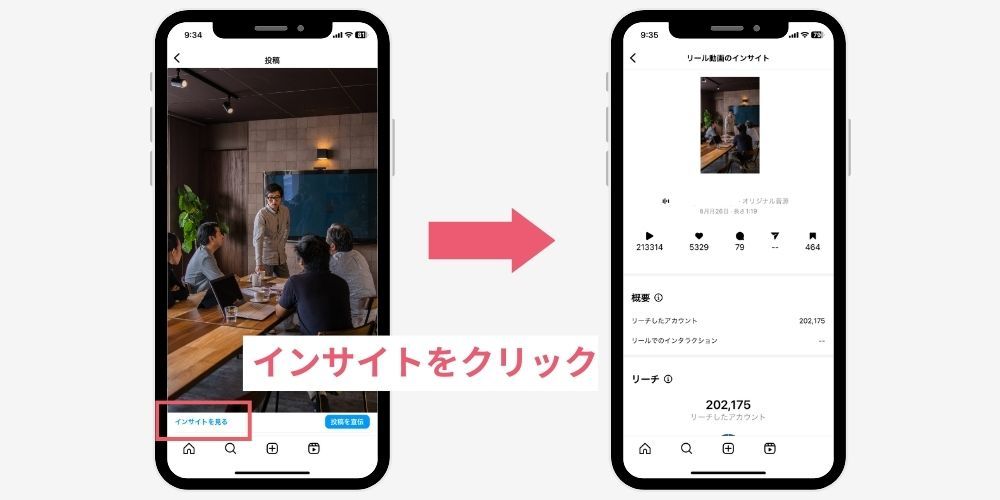 投稿ごとのインサイトを確認する方法