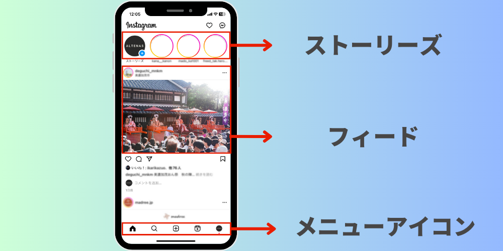 Instagramフィードとは？