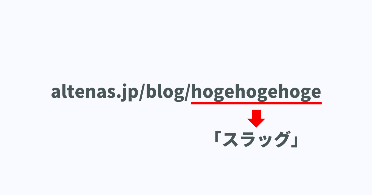 「スラッグ（slug）」とは、STUDIOでのCMSアイテムを特定するための「ID」のことです。