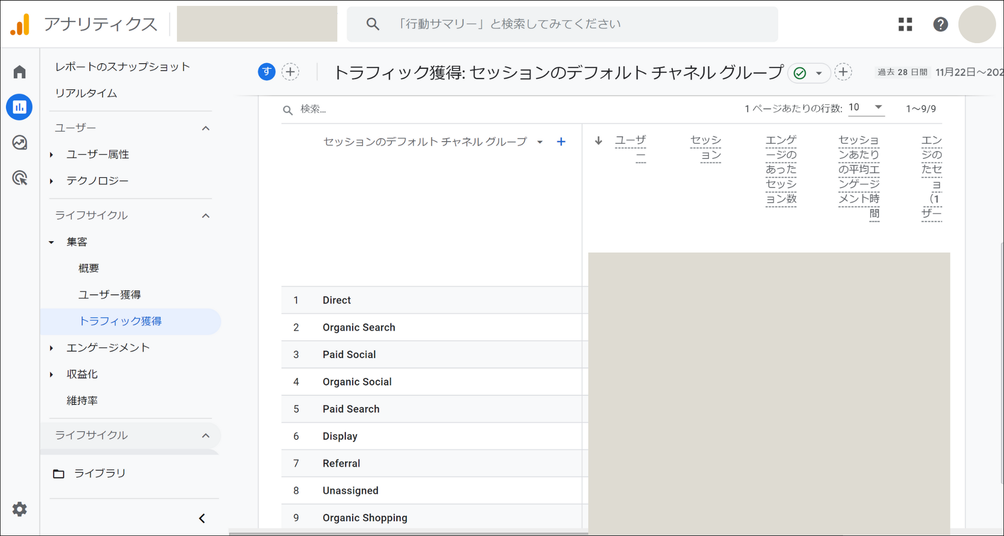 GoogleアナリティクスのPaid Searchのチャネル画像
